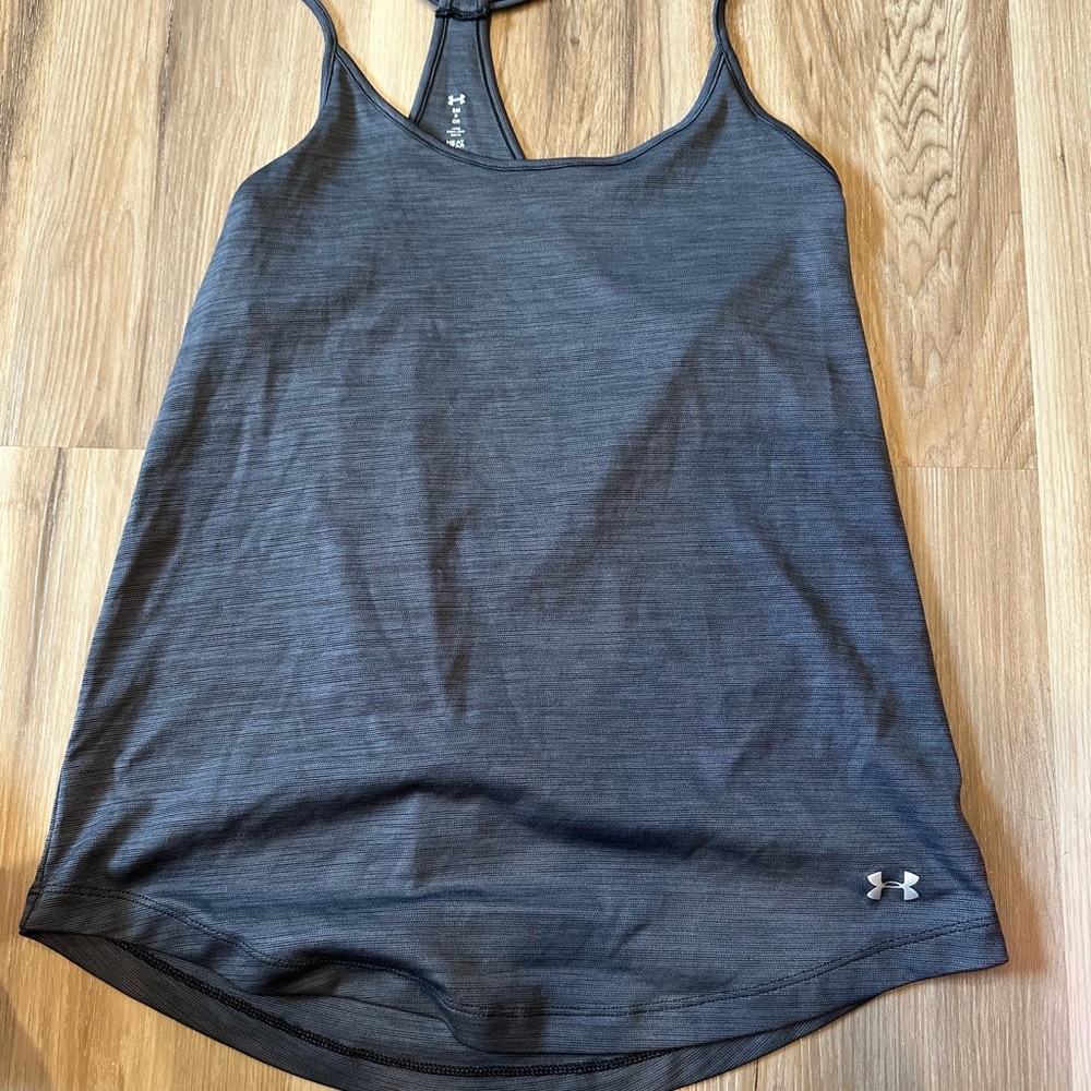 Under Armour Heathered Charcoal Athletic Tank